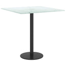 bordplade 40x40 cm 6 mm hærdet glas med marmordesign hvid
