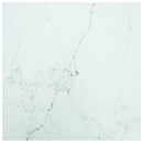 bordplade 60x60 cm 6 mm hærdet glas med marmordesign hvid