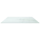 bordplade 100x62 cm 8 mm hærdet glas med marmordesign hvid