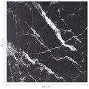 bordplade 80x80 cm 6 mm hærdet glas med marmordesign sort