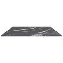 bordplade 100x62 cm 8 mm hærdet glas med marmordesign sort