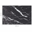 bordplade 100x62 cm 8 mm hærdet glas med marmordesign sort