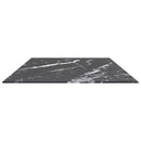 bordplade 120x65 cm 8 mm hærdet glas med marmordesign sort