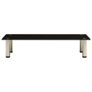 tv-bord 80x35x17 cm hærdet glas sort