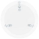 sidebord med hylde 38 cm hærdet glas transparent