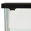opbevaringsskab hærdet glas sort