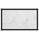 konsolbord 60x35x75 cm hærdet glas hvid