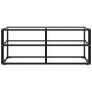 tv-bord 100x40x40 cm hærdet glas sort