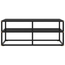 tv-bord 100x40x40 cm glas sort