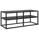 tv-bord 100x40x40 cm marmorglas sort
