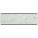 tv-bord 120x40x40 cm hvidt marmorglas sort