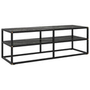 tv-bord 120x40x40 cm marmorglas sort