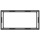 sofabord 100x50x35 cm hærdet glas sort