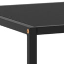 sofabord 120x50x35 glas sort