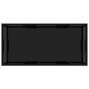 sofabord 100x50x35 cm hærdet glas sort