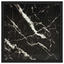 sofabord 40x40x50 cm marmorglas sort