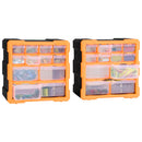 skuffereoler med 12 skuffer 2 stk. 26,5x16x26 cm