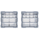 skuffereoler med 12 skuffer 2 stk. 26,5x16x26 cm
