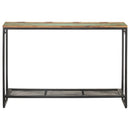 konsolbord 110x35x75 cm massivt genbrugstræ