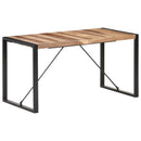 spisebord 140x70x75 cm massivt træ