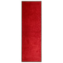 vaskbar dørmåtte 60x180 cm rød