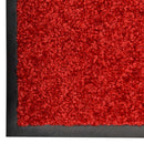 vaskbar dørmåtte 60x180 cm rød