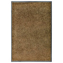 vaskbar dørmåtte 60x90 cm brun