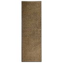 vaskbar dørmåtte 60x180 cm brun