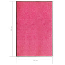 vaskbar dørmåtte 120x180 cm pink
