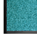 vaskbar dørmåtte 60x90 cm cyanblå