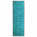 vaskbar dørmåtte 60x180 cm cyanblå