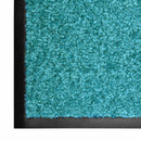 vaskbar dørmåtte 60x180 cm cyanblå
