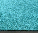 vaskbar dørmåtte 60x180 cm cyanblå