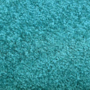 vaskbar dørmåtte 60x180 cm cyanblå