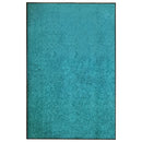 vaskbar dørmåtte 120x180 cm cyanblå