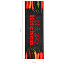 vaskbar køkkenmåtte 45x150 Hot&Spicy-print