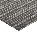 Tæppe 20 pcs Stribet antracit 50 x 50 cm 100% Polypropylen