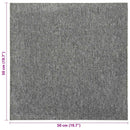 Tæppe 20 pcs Grå 50 x 50 cm 100% Polypropylen