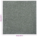 Tæppe 20 pcs Grøn 50 x 50 cm 100% Polypropylen