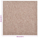 Tæppe 20 pcs Beige 50 x 50 cm 100% Polypropylen