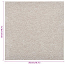 Tæppe 20 pcs Lys beige 50 x 50 cm 100% Polypropylen