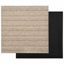 Tæppe 20 pcs Stribet beige 50 x 50 cm 100% Polypropylen
