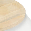sofabord 68x68x30 cm massivt mangotræ hvid