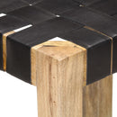 barstole 2 stk. 75 cm ægte skind sort