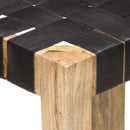 barstole 2 stk. 75 cm ægte skind sort