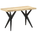 spisebord 120x60x76 cm massivt mangotræ