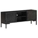 tv-skab 115x30x46 cm massivt mangotræ sort