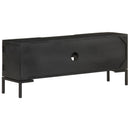 tv-skab 115x30x46 cm massivt mangotræ sort