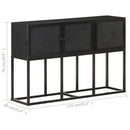 skænk 115x30x76 cm massivt mangotræ