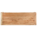 bænk 110x38x46 cm massivt akacietræ